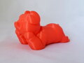 Vzorek PLA termo oranžový bílý filament 1,75 mm 10 m pro 3D pero