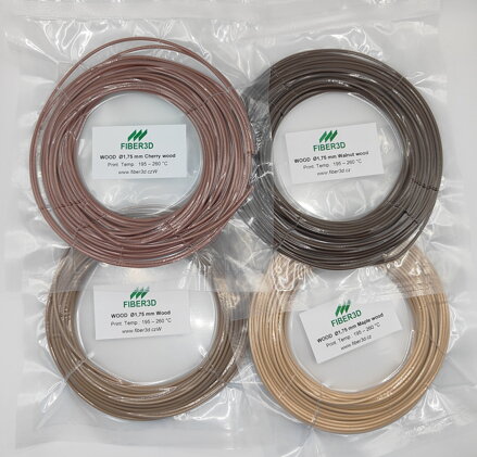 Vzorek Wood - dřevěný filament 1,75 mm 10 m