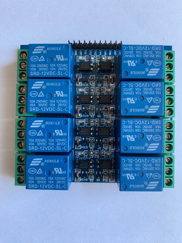 Relé modul 8 kanálů 5V 10A - Bazar