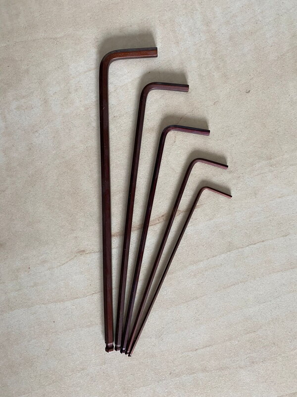 Set dlouhých imbus klíčů s kuličkou