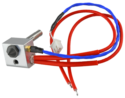 Pravá sestava hot-endu pro Flashforge Creator 3 Pro z kalené oceli, 0,4 mm