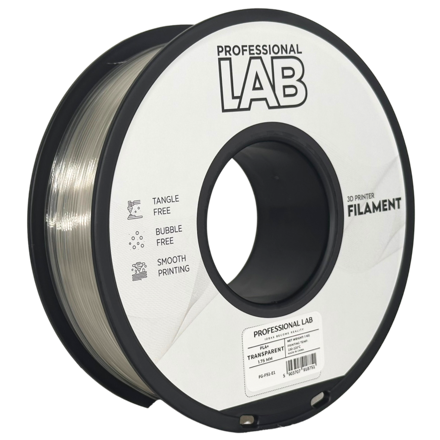 Filament PROFESSIONAL LAB PLA+ TRANSPARENT 1,75 mm 1 kg