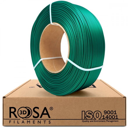 ReFill ROSA3D PLA Starter SATÉNOVĚ ZELENÁ "EMERALD" 1,75 mm 1 kg