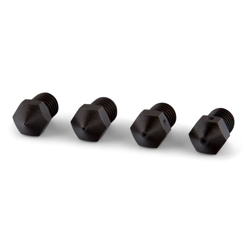 RepRap M6 Kalené trysky pro 3mm filament, různé velikosti (4 ks)