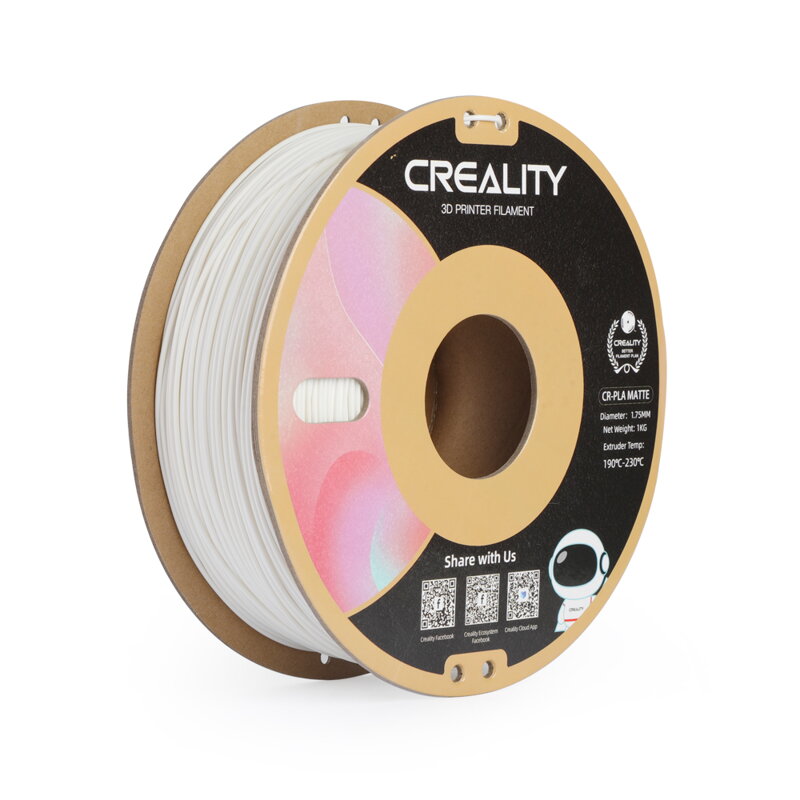 Creality CR-PLA Matný - 1.75 mm - 1 kg - Sádrově bílá