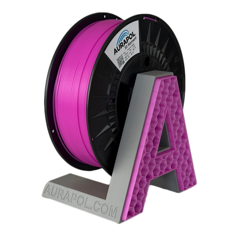 Filament AURAPOL PLA FUCHSIA DREAM ČÁSTEČNĚ TRANSPARENTNÍ 1,75 mm 1 kg.