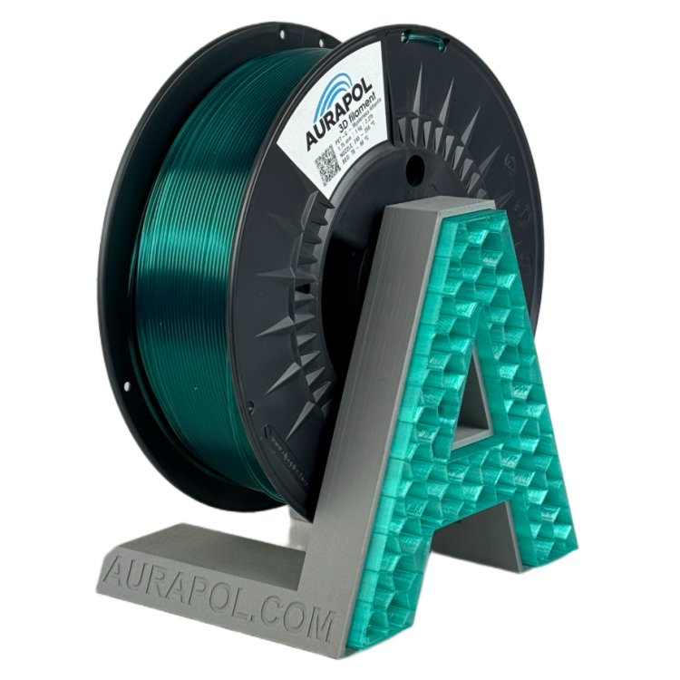 Filament AURAPOL PETG MYSTERIOUS ATLANTIS  TRANSPARENT 1,75 mm 1 kg.