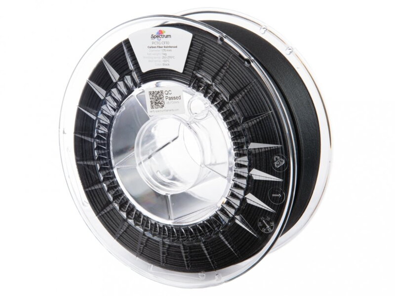 Filament SPECTRUM PCTG CF10 ČERNÁ 1,75 mm 1 kg