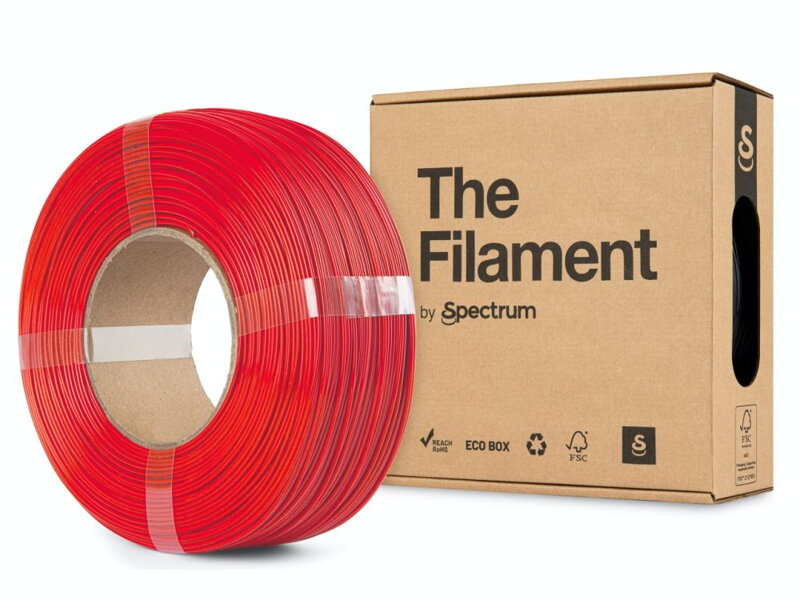 ReFill TheFilament PLA TECHNICKÁ ČERVENÁ 1,75 mm 1 kg