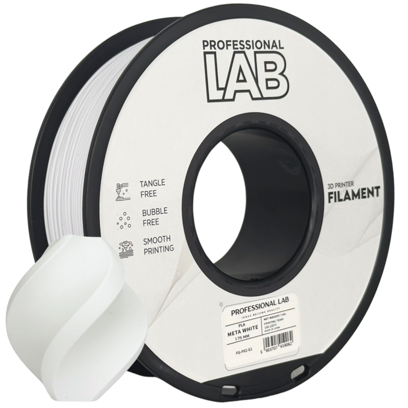 Filament PROFESSIONAL LAB PLA META BÍLÁ/ 1,75 mm 1 kg
