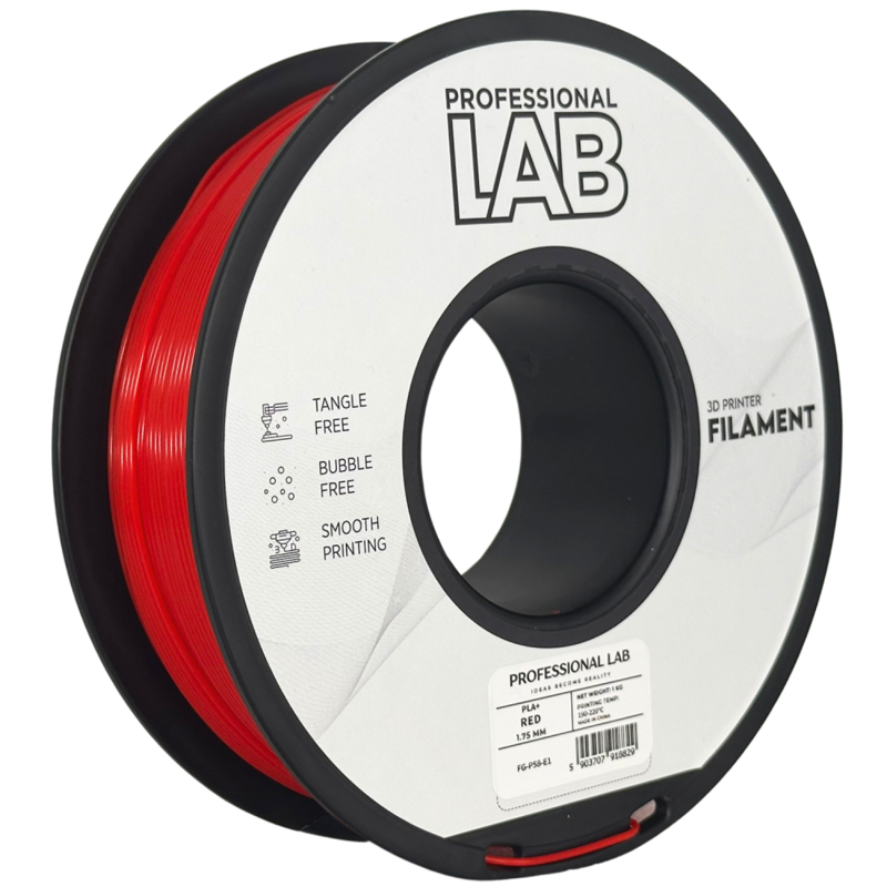 Filament PROFESSIONAL LAB PLA+ ČERVENÁ 1,75 mm 1 kg