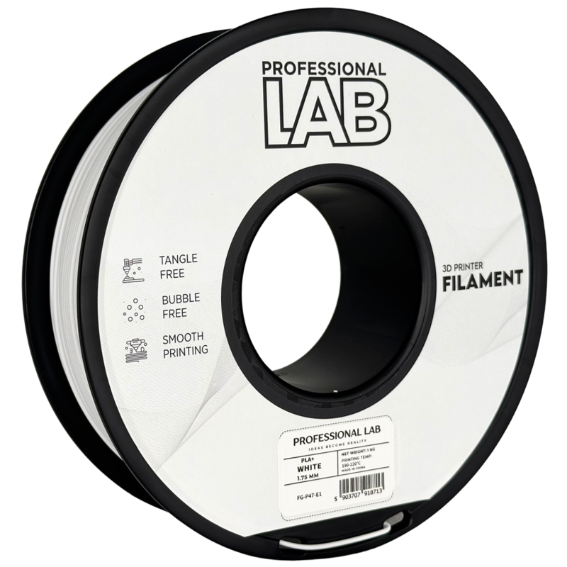 Filament PROFESSIONAL LAB PLA+ BÍLÁ  1,75 mm 1 kg
