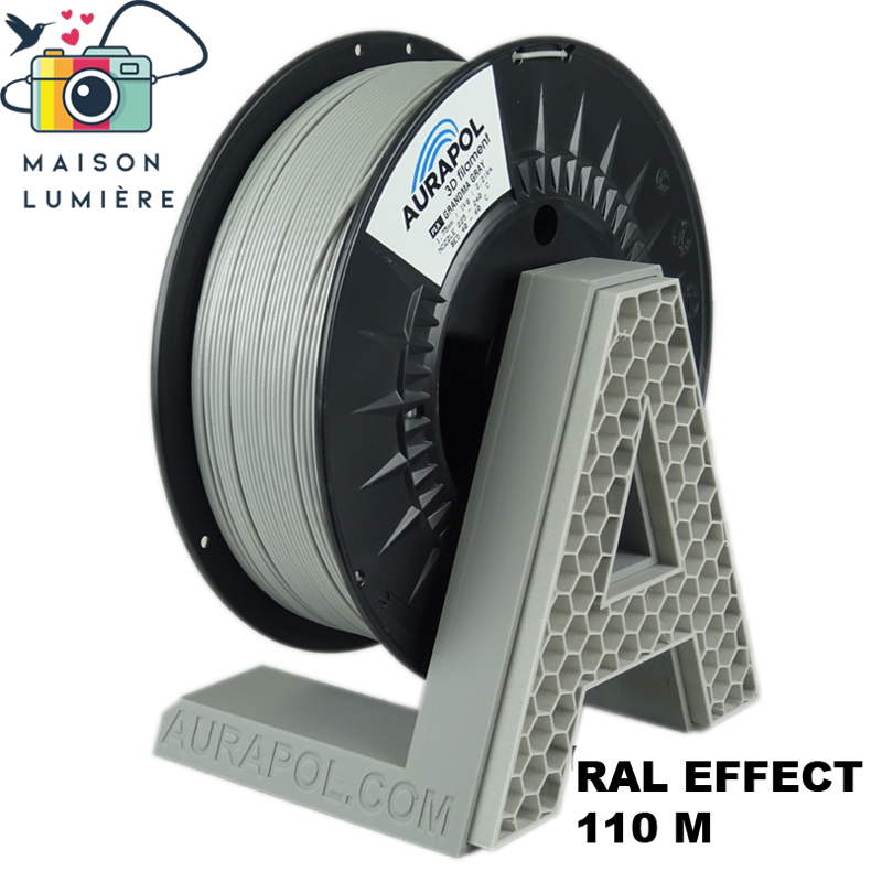 Filament AURAPOL PLA GRANDMA GRAY 1,75 mm 1 kg.