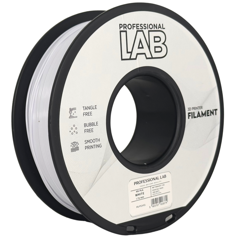 Filament PROFESSIONAL LAB HS-PLA BÍLÁ 1,75 mm 1 kg