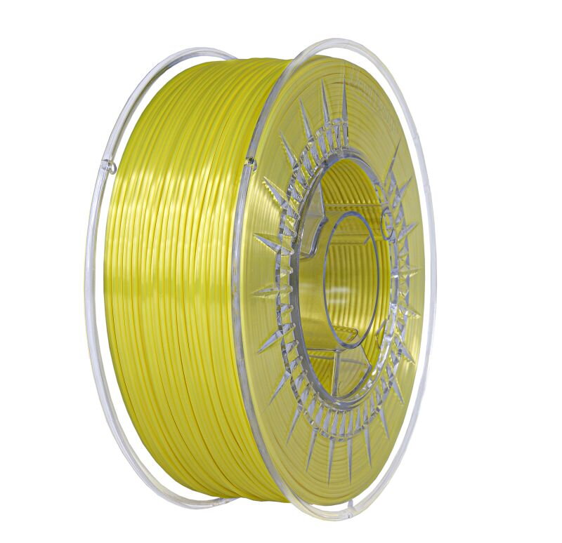 Filament DEVIL DESIGN PLA SILK ŽLUTÁ "SUPER" 1,75 mm 1 kg.