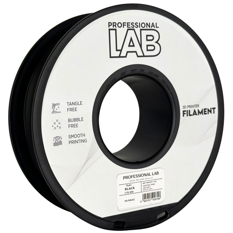 Filament PROFESSIONAL LAB PLA+ ČERNÁ 1,75 mm 1 kg