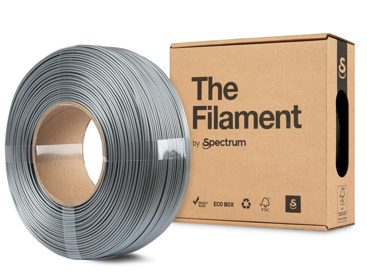 ReFill TheFilament PETG Lite STŘÍBRNÁ 1,75 mm 1 kg
